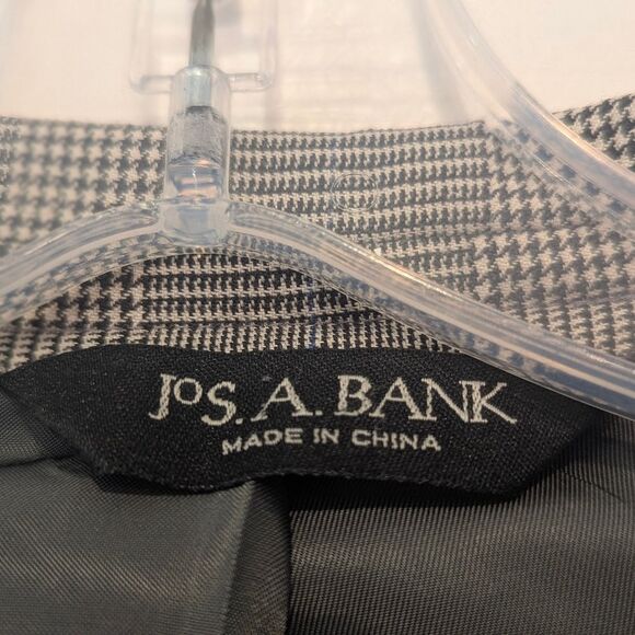 Jos. A. Bank Wool Gray Glen Plaid Suit Separates Jacket & Pants Formal Size 46R - Picture 6 of 16